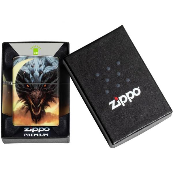 Zippo Karanlkta Parlayan Dragon akmak 