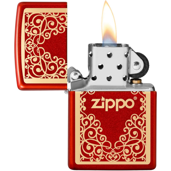 Zippo Krmz Desenli akmak 