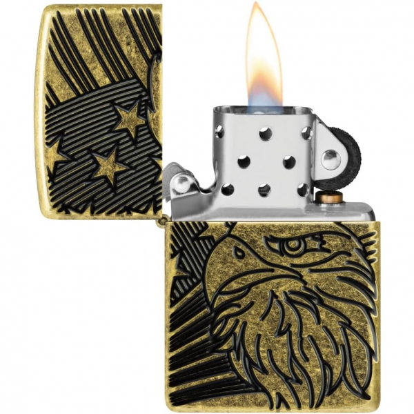 Zippo Kartal ve Bayrak Tasarm akmak