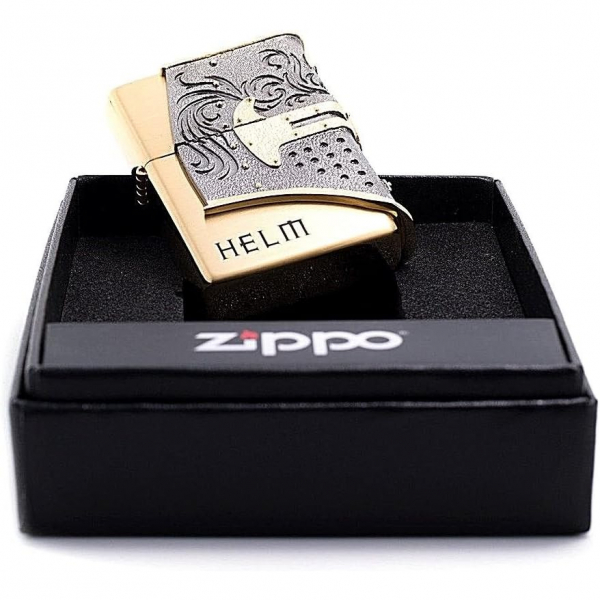 Zippo Helm Altn Grnml akmak