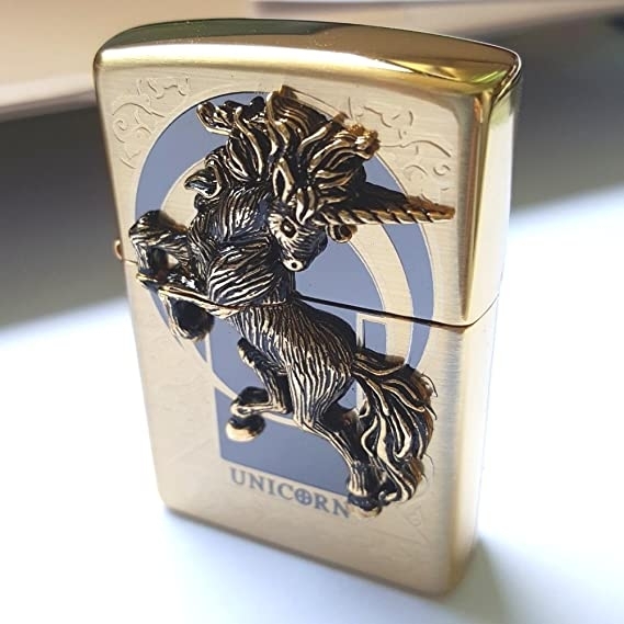 Zippo Unicorn Altn Amblem akmak