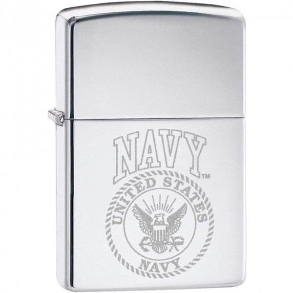 Zippo Usn Navy Chrome akmak