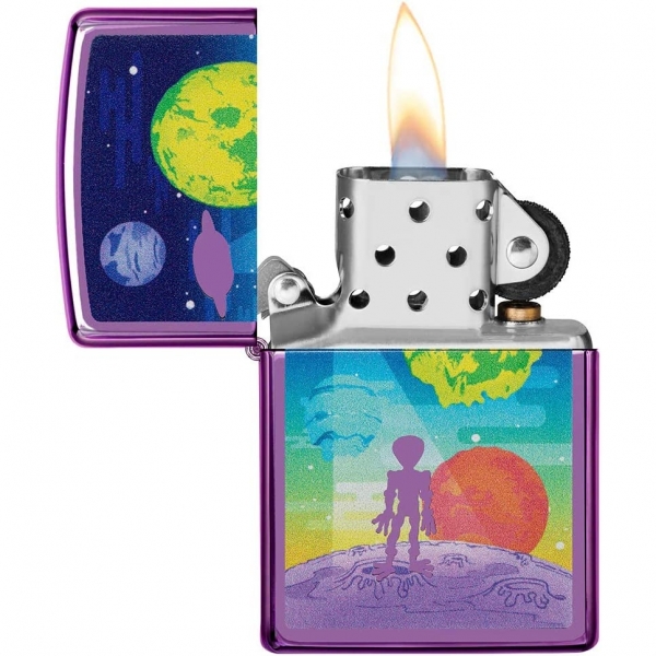 Zippo Uzay Temal akmak (Mor)