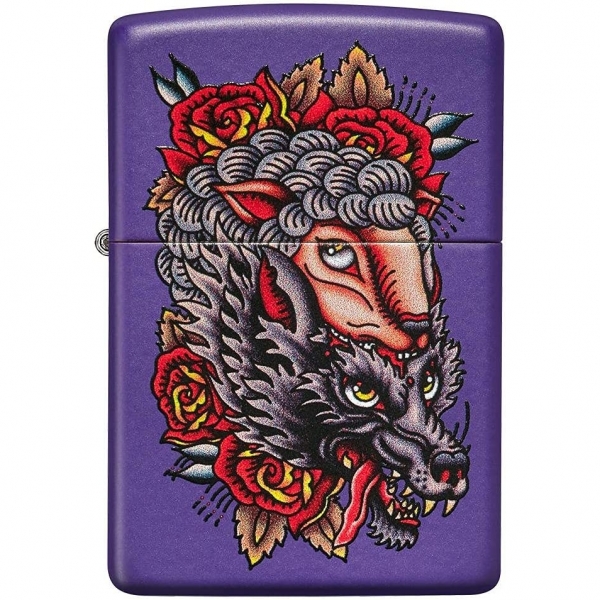 Zippo Wolf Wolves akmak(Mor)