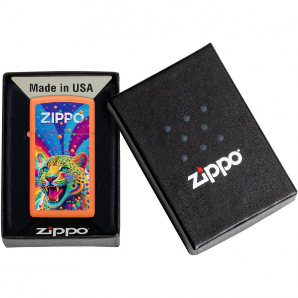 Zippo Turuncu Leopar akmak