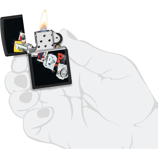 Zippo Mat Siyah Sanatsal akmak