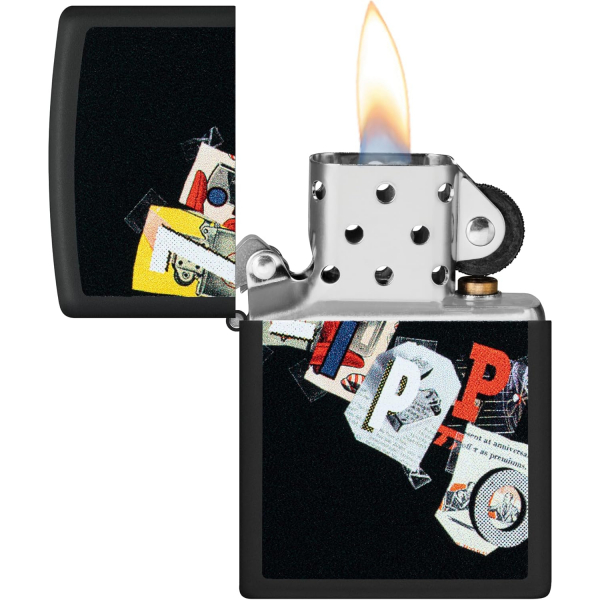 Zippo Mat Siyah Sanatsal akmak