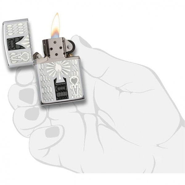 Zippo Chrome  Ace akmak