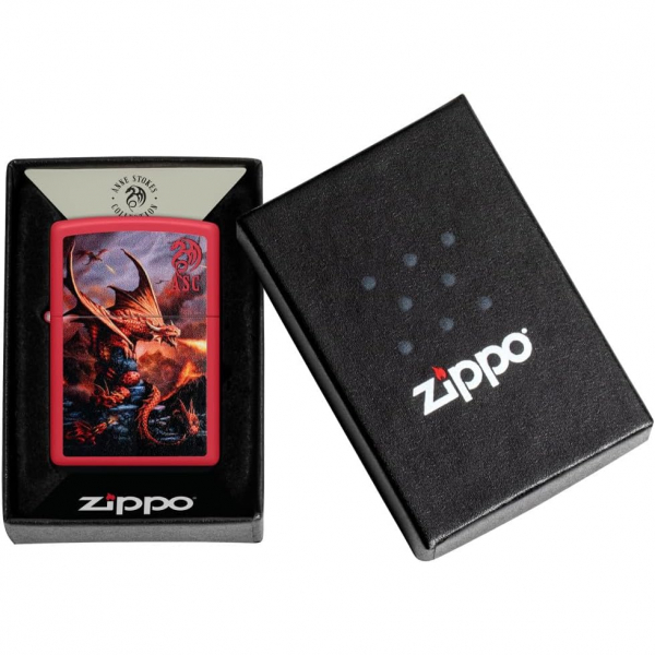 Zippo Anne Stokes Krmz Fire akmak