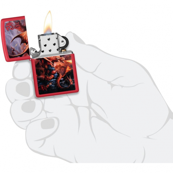 Zippo Anne Stokes Krmz Fire akmak