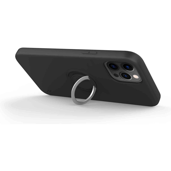 Zizo Apple iPhone 12 Revolve Serisi Klf-Magnetic Black