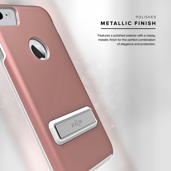 Zizo iPhone 7 Elite Serisi Klf (MIL-STD-810G)-Rose Gold