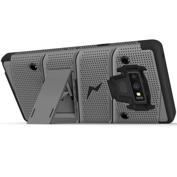 Zizo Galaxy Note 9 Bolt Serisi Klf (MIL-STD-810G)-Gray