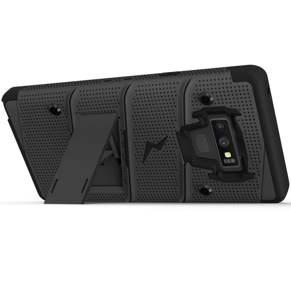 Zizo Galaxy Note 9 Bolt Serisi Klf (MIL-STD-810G)-Black