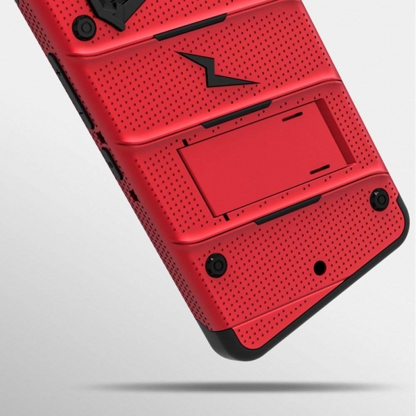 Zizo HTC BOLT Bolt Seri Klf (MIL-STD-810G)-Red Black