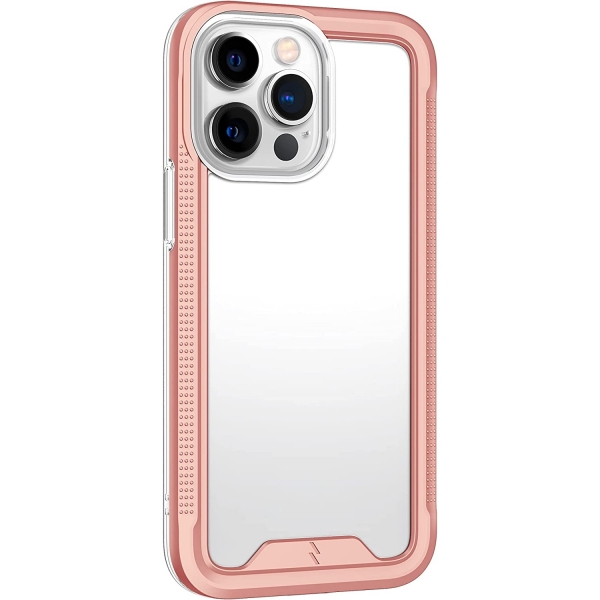 Zizo ION Serisi iPhone 14 Pro Max Klf (MIL-STD-810G)-Rose Gold