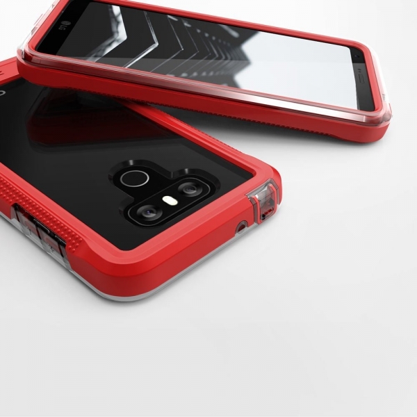 Zizo LG G6 ION Serisi Klf (MIL-STD-810G)-Red