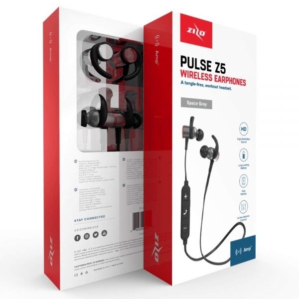 Zizo Pulse Z5 Bluetooth Kulak i Kulaklk-Grey