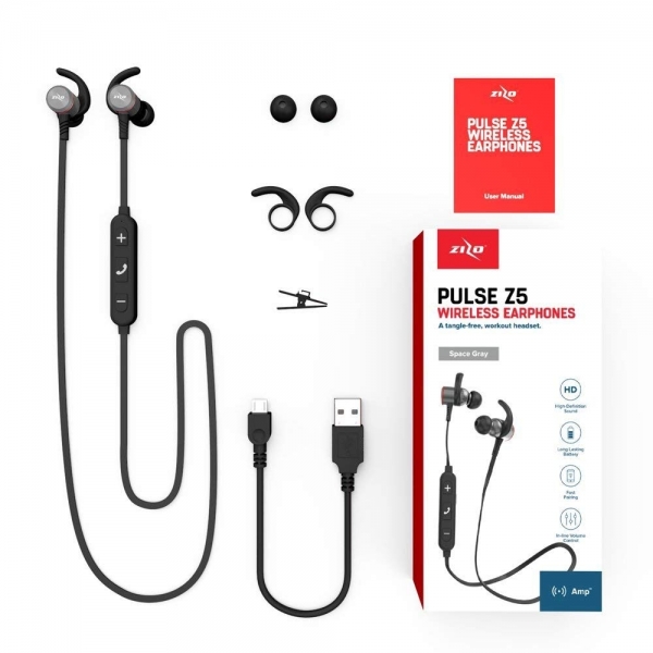 Zizo Pulse Z5 Bluetooth Kulak i Kulaklk-Grey