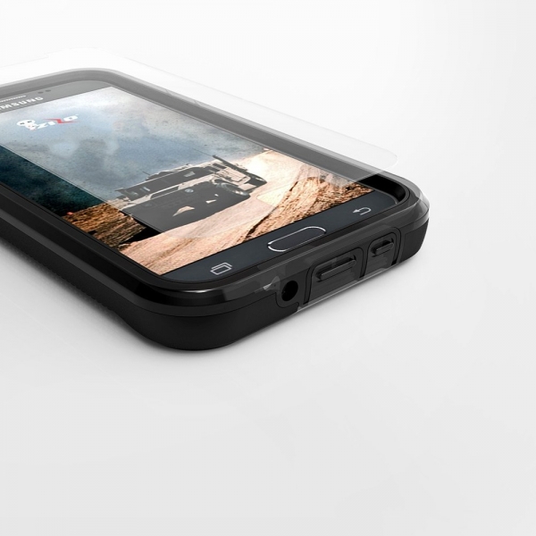 Zizo Samsung Galaxy J7 ION Seri effaf Klf (MIL-STD-810G)-Black