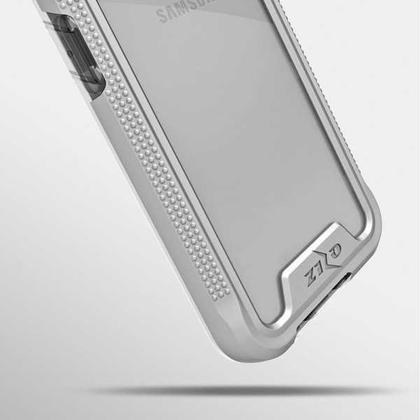 Zizo Samsung Galaxy J7 ION Seri effaf Klf (MIL-STD-810G)-Silver