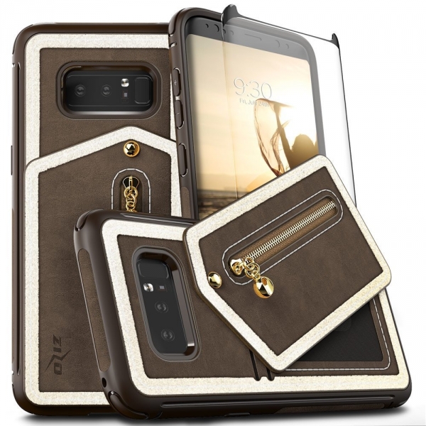 Zizo Samsung Galaxy Note 8 Nebula Kartlkl Klf-Dark Brown