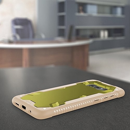 Zizo Samsung Galaxy Note 8 Proton Klf (MIL-STD-810G)-Desert Tan Camo Green