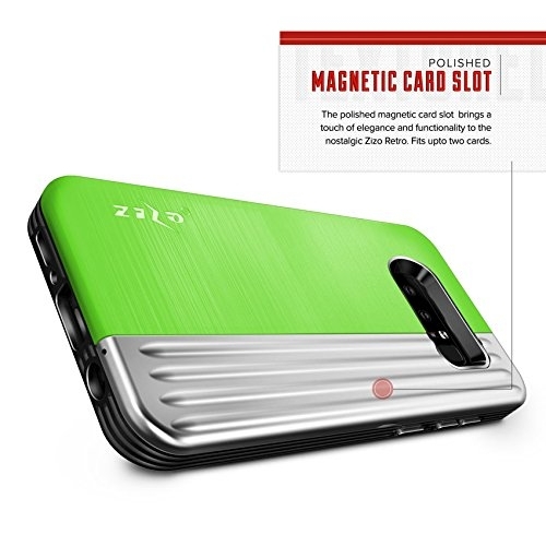 Zizo Samsung Galaxy Note 8 Retro Kartlkl Klf (MIL-STD-810G)-Neon Green