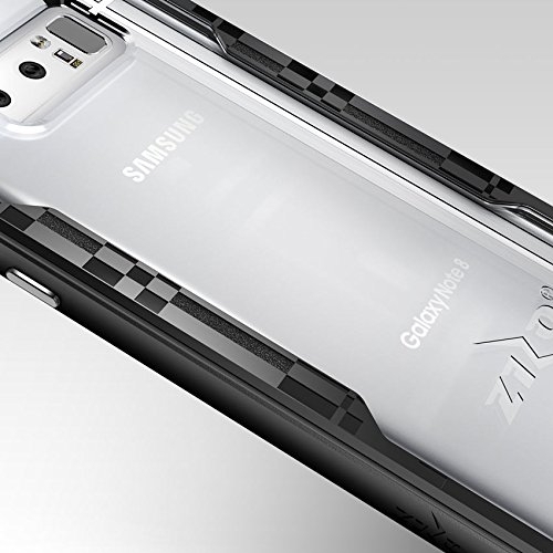 Zizo Samsung Galaxy Note 8 Shock 2.0 Serisi Bumper Klf (MIL-STD-810G)-Black