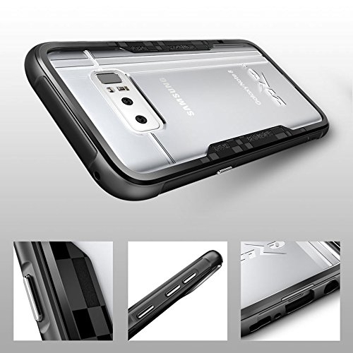 Zizo Samsung Galaxy Note 8 Shock 2.0 Serisi Bumper Klf (MIL-STD-810G)-Black
