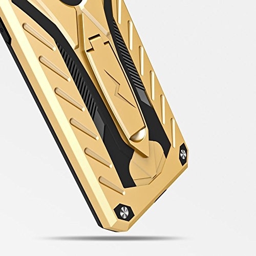 Zizo Samsung Galaxy Note 8 Static Serisi Kickstand Klf (MIL-STD-810G)-Gold