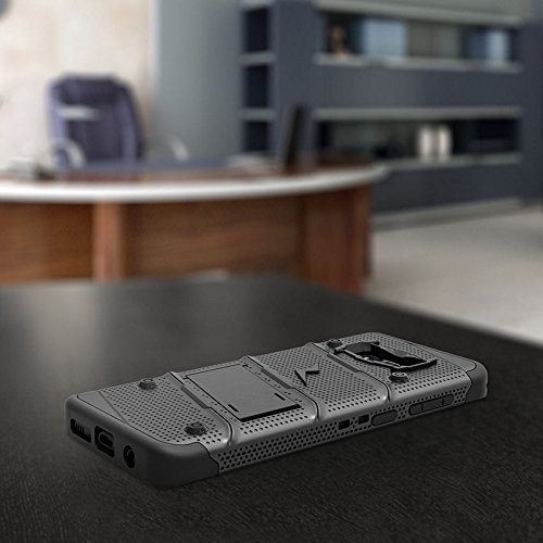 Zizo Samsung Galaxy S8 Plus Bolt Serisi Klf-Black