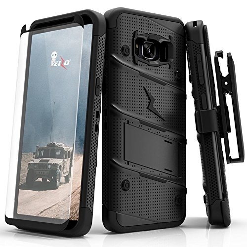 Zizo Samsung Galaxy S8 Plus Bolt Serisi Klf-Black