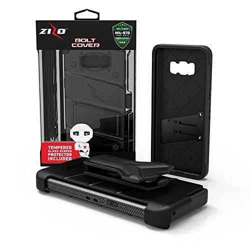 Zizo Samsung Galaxy S8 Plus Bolt Serisi Klf-Black