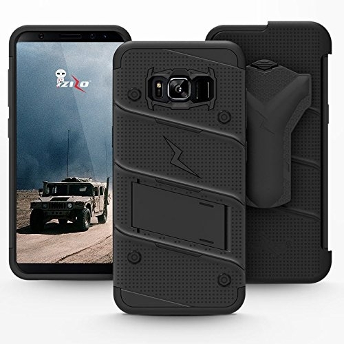 Zizo Samsung Galaxy S8 Plus Bolt Serisi Klf-Black