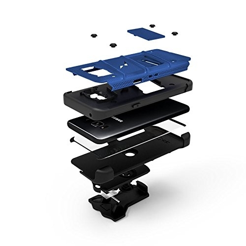 Zizo Samsung Galaxy S8 Plus Bolt Serisi Klf-Blue Black
