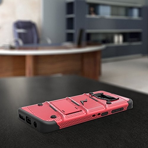 Zizo Samsung Galaxy S8 Plus Bolt Serisi Klf-Red Black