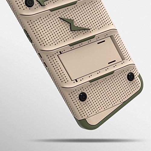 Zizo Samsung Galaxy S8 Plus Bolt Serisi Klf-Desert Tan Camo Green