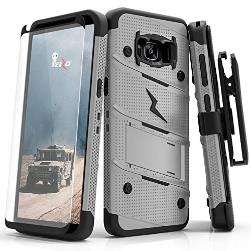 Zizo Samsung Galaxy S8 Plus Bolt Serisi Klf-Gray Black