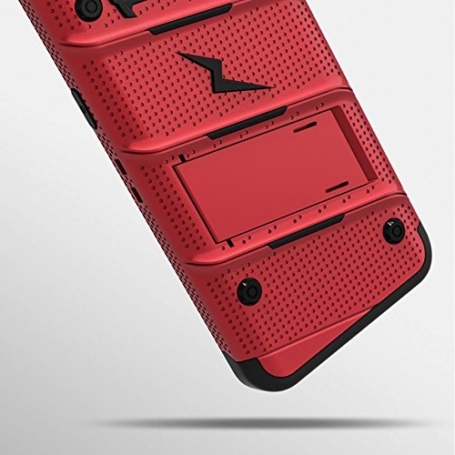 Zizo Samsung Galaxy S8 Plus Bolt Serisi Klf-Red Black