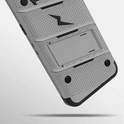 Zizo Samsung Galaxy S8 Plus Bolt Serisi Klf-Gray Black