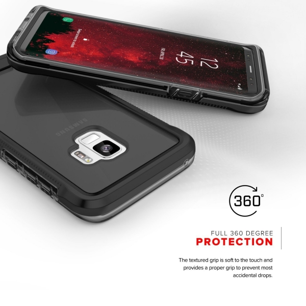 Zizo Samsung Galaxy S9 ION Klf (MIL-STD-810G)-Black Smoke
