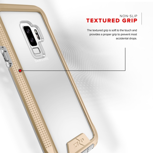 Zizo Samsung Galaxy S9 Plus ION K�l�f (MIL-STD-810G)- Gold Clear