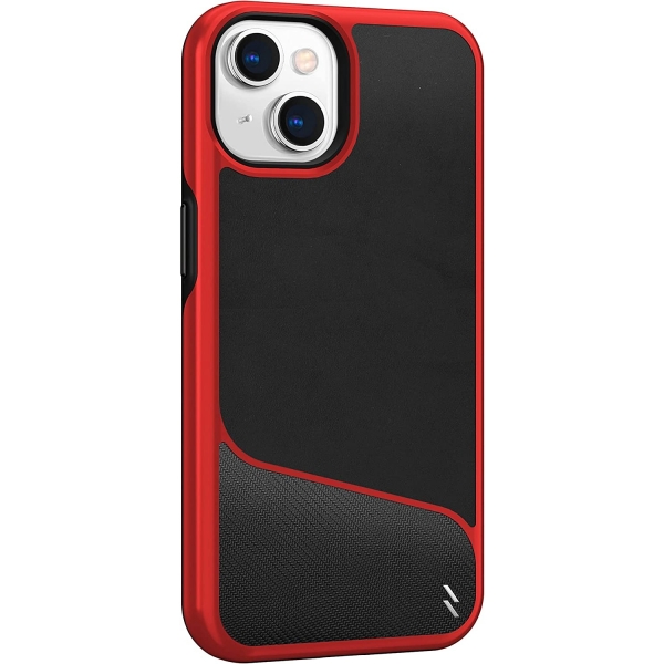 Zizo iPhone 14 Plus Division Serisi Klf (MIL-STD 810G)-Black/Red