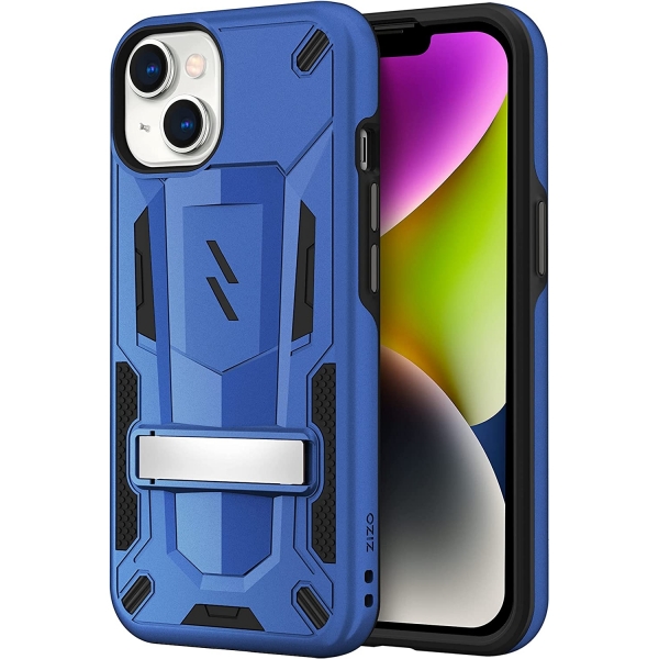 Zizo iPhone 14 Plus Transform Serisi Kickstand Klf (MIL-STD 810G)-Blue/Black