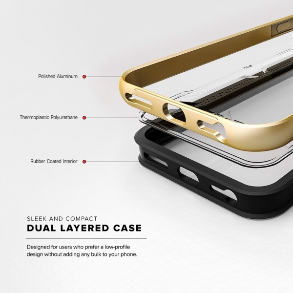 Zizo iPhone 7 Shock Serisi Klf (MIL-STD-810G)-Gold