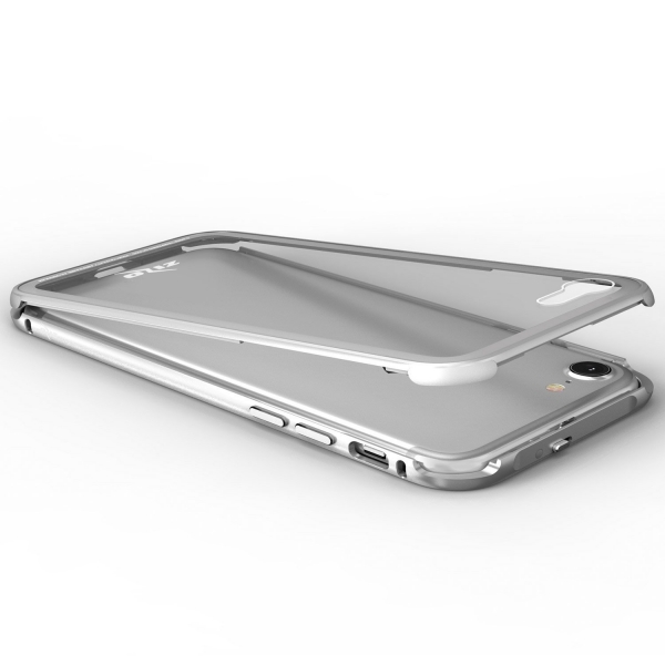 Zizo iPhone 8 ATOM Seri Klf (MIL-STD-810G)-Silver