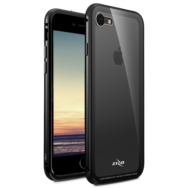 Zizo iPhone 8 Plus ATOM Seri Klf (MIL-STD-810G)-Black
