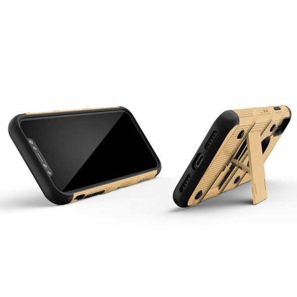 Zizo iPhone XS Max Bolt Serisi Klf (MIL-STD-810G)-Gold