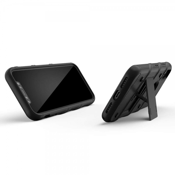 Zizo iPhone XS Max Bolt Serisi Klf (MIL-STD-810G)-Black